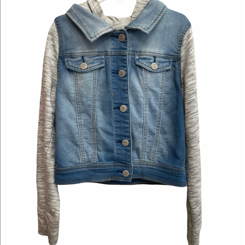 Jean mixed media jacket